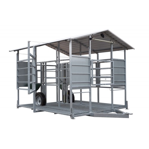 Mobile milking parlour system for up to 20 cows milking to S/S milk tank